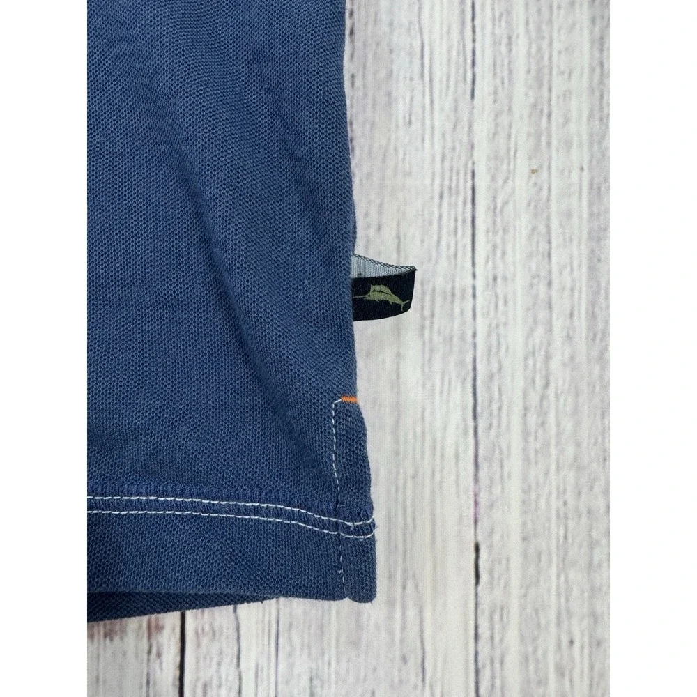Tommy Bahama Polo Shirt Men's Palm Desert Logo Blue Size‎ Large
